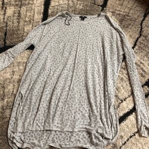 H&M cheetah sheer top